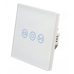 Glass touch switch for WIFI roller shutters - white