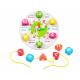 Wooden educational clock with sorter ZA3608