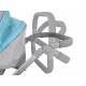Multifunctional 4-in-1 Doll Stroller ZA4543 Gray-Turquoise