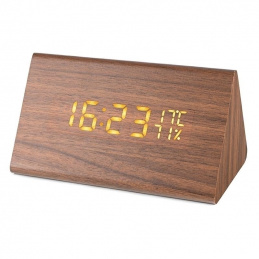 L45D WOODEN TRIANGLE CLOCK