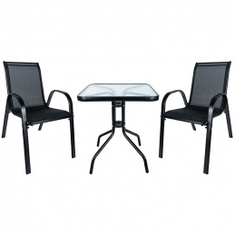 O15B BALCONY SET 2 CHAIRS TABLE    NEW