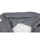 Aga Sofa bag BALL XXXL White - Grey + footrest
