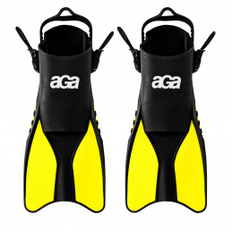 Aga Fins 42.5-47 Black/Yellow