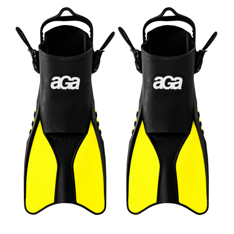 Aga Fins 42.5-47 Black/Yellow