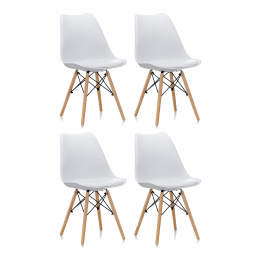 Aga 4x Dining Chair MR2035 White