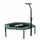 Aga FITNESS Trampoline 130 cm Green + handle