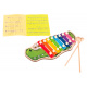 Aga Colorful wooden Xylophone for children Crocodile