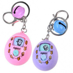 Keyring Egg with game GR0447 - Pink