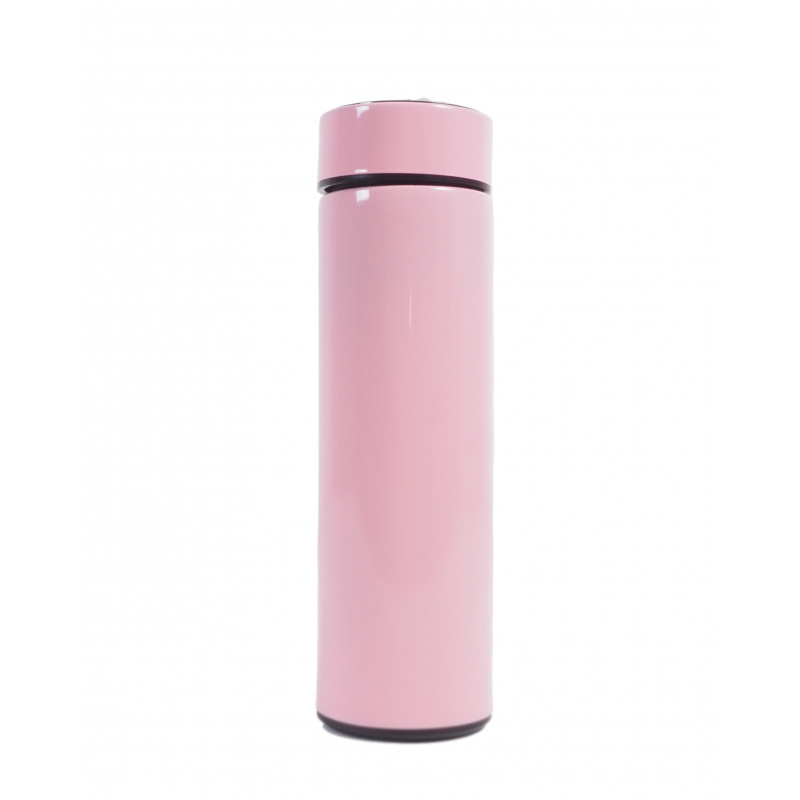 Aga Thermos with Thermometer 500 ml Pink
