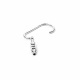 Aga Carabiner with Combination Lock 12.1x6.7 cm Silver