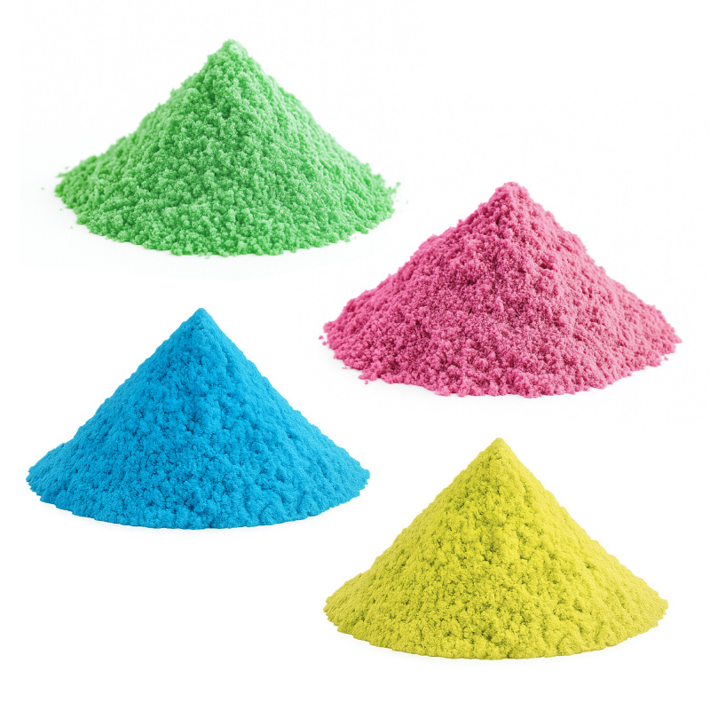 Aga4Kids Set of Kinetic Sands 4 kg Green, Pink, Blue, and Yellow