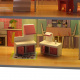 Aga MDF Dollhouse with furniture 70 cm Pink LED