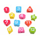 Wooden educational clock with sorter ZA3608