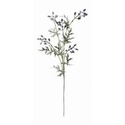 Artificial Plant Branch with Buds 75 cm Height Purple LIKE REAL