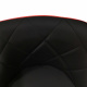 Aga Bar Chair Black/Black/Red