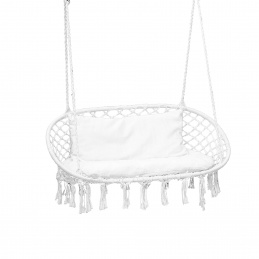 Linder Exclusiv Double Hanging Rocking Chair White