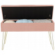 Aga Stool with storage space Pink