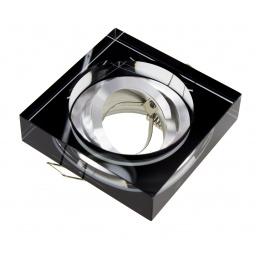 BERGE ceiling spot light BRG71002 tiltable - thick glass 2cm - square - black