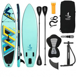 SUP1 INFLATABLE SUP BOARD SEAT PADDLE BACKPACK XXL BLUE