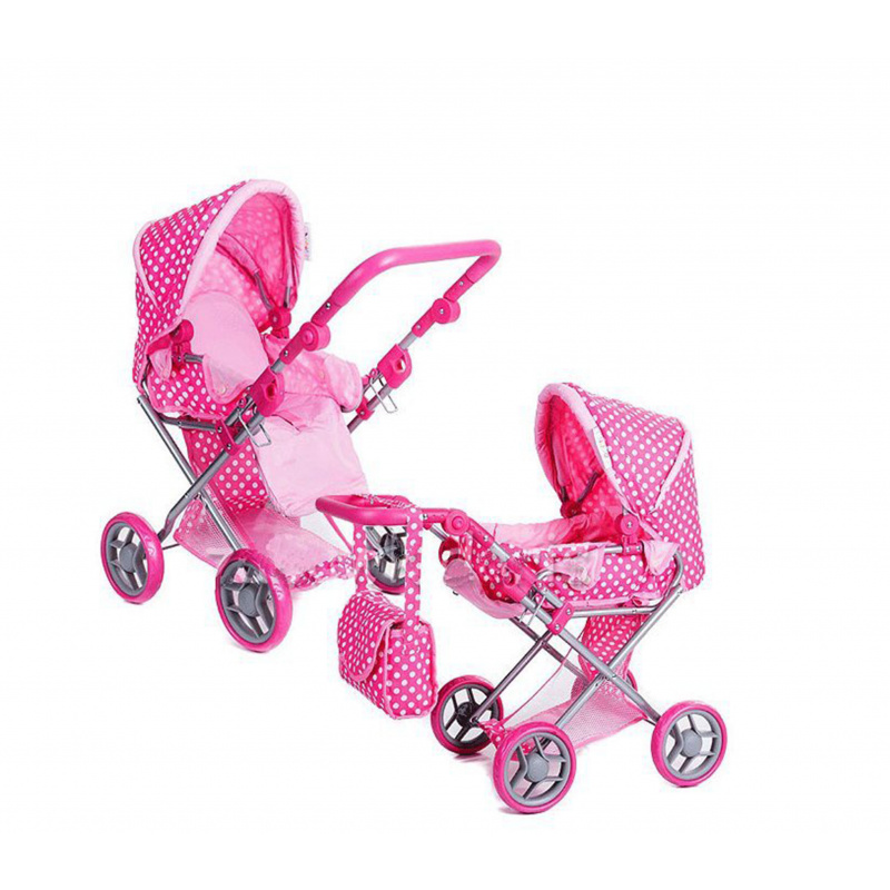 Doris Stroller for dolls 9346 Pink 1