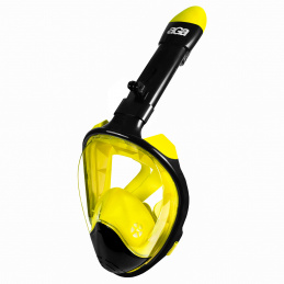 Aga Full Face Snorkeling Mask L/XL Black/Yellow