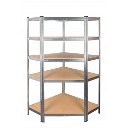 Aga Corner Metal Shelf 180x90x40 cm 5 Shelves DAZ858