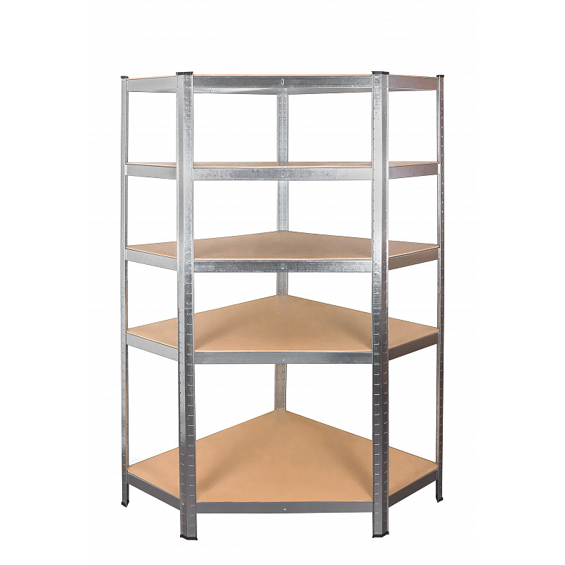 Aga Corner Metal Shelf 180x90x40 cm 5 Shelves DAZ858