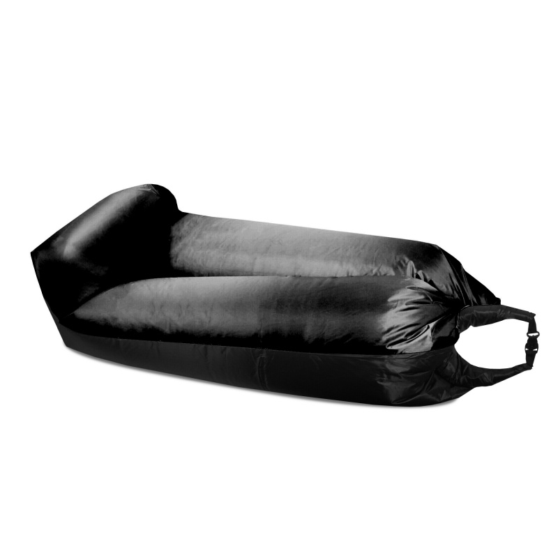 Aga Inflatable Sofa LAZY BAG 230x70 cm Black/Black