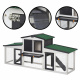 Aga Wooden Rabbit Hutch with Run 204x45x80 cm