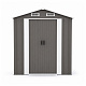 Aga Garden Shed 194x131x184 cm Gray-Brown