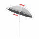 Linder Exclusiv Garden Parasol 200 cm Dark Red
