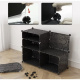 Variable shoe rack system 6 shelves ISO 12264