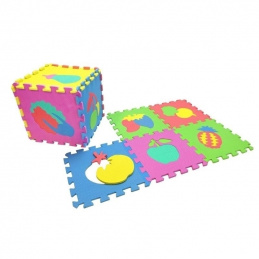 B38A FOAM PUZZLE 29x29 FRUIT 10PCS