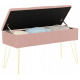 Aga Stool with storage space Pink