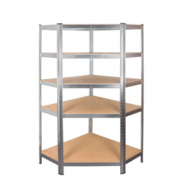 Aga Corner Metal Shelf 180x90x40 cm 5 Shelves