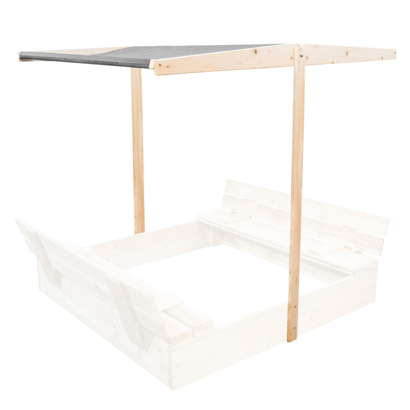 Aga Canopy for Children's Sandbox 120x120 cm Gray