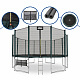 Aga SPORT PRO Trampoline 500 cm Dark Green + Safety Net + Ladder + Shoe Pocket