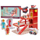 Aga Children's wooden garage GANAO - Fire Brigade