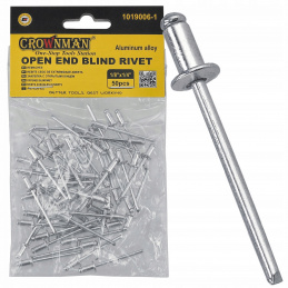 Aluminum blind rivets 6.4x12mm set of 50 pieces