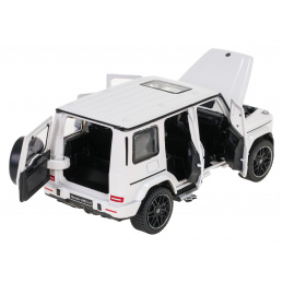 Metal car 1/32 Mercedes-Benz AMG G63 with sound White RASTAR