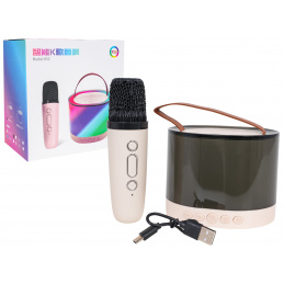 Karaoke Microphone Set + Backlit Speaker