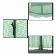 Aga Garden Greenhouse 300x80x45 cm