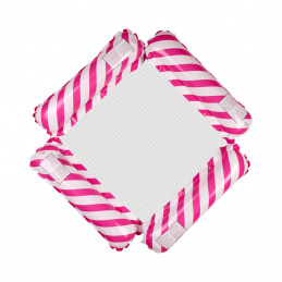 Inflatable beach mattress hammock water lounger chair pool pink