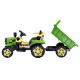Electric Tractor with Trailer PA0234 Green