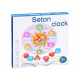 Wooden educational clock with sorter ZA3608