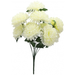 Bouquet of artificial flowers white chrysanthemums - 58 cm