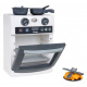 Oven with light function + accessories