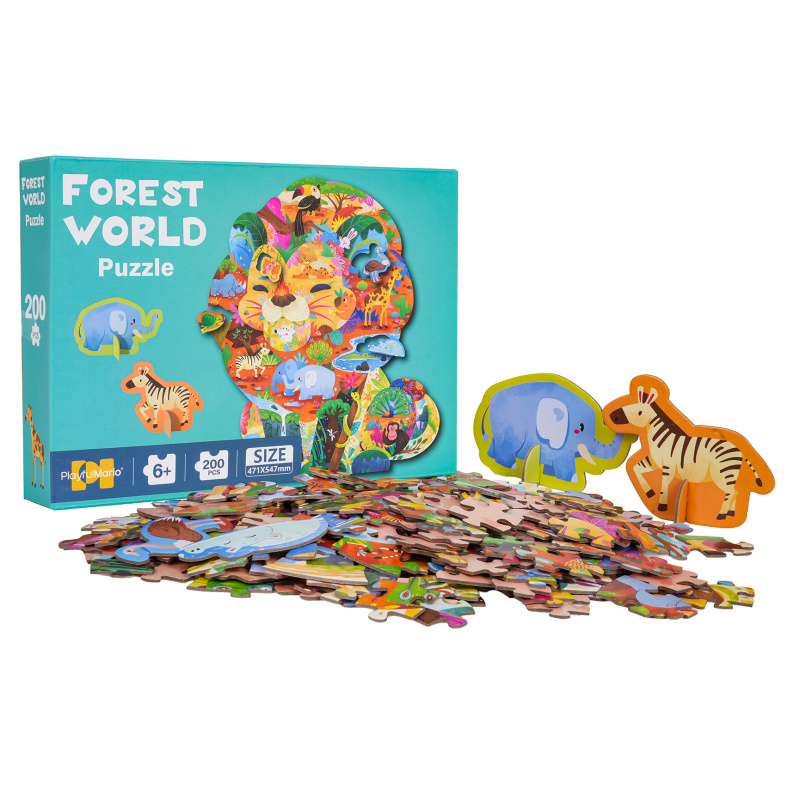Puzzle set 200 pcs. Safari