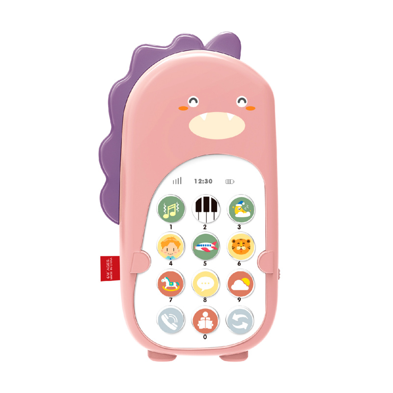 Aga4Kids Children's Phone Dinosaur Pink