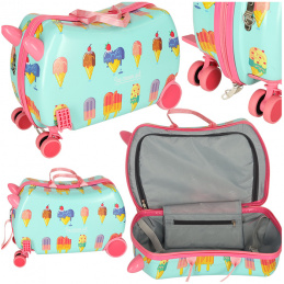 Aga Children's Travel Suitcase on Wheels Ice Cream Design